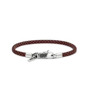 SILK ARMBAND ZILVER/PARACORD