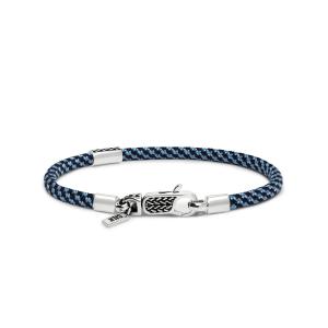 SILK ARMBAND ZILVER/PARACORD