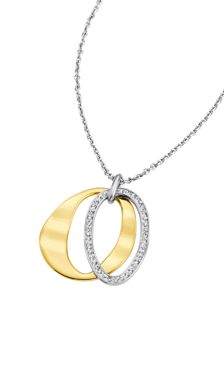 Dit prachtige juweel van Lotus Style is een opvallende collier met een uniek ontwerp. Het collier is gemaakt van hoogwaardig roestvrij staal en heeft een elegante zilveren afwerking. Het is versierd met subtiele details en heeft een verfijnde uitstraling. Draag dit collier als een statement piece bij een avondjurk of als een chique accent bij een casual outfit. Met dit collier maak je gegarandeerd een stijlvolle indruk.