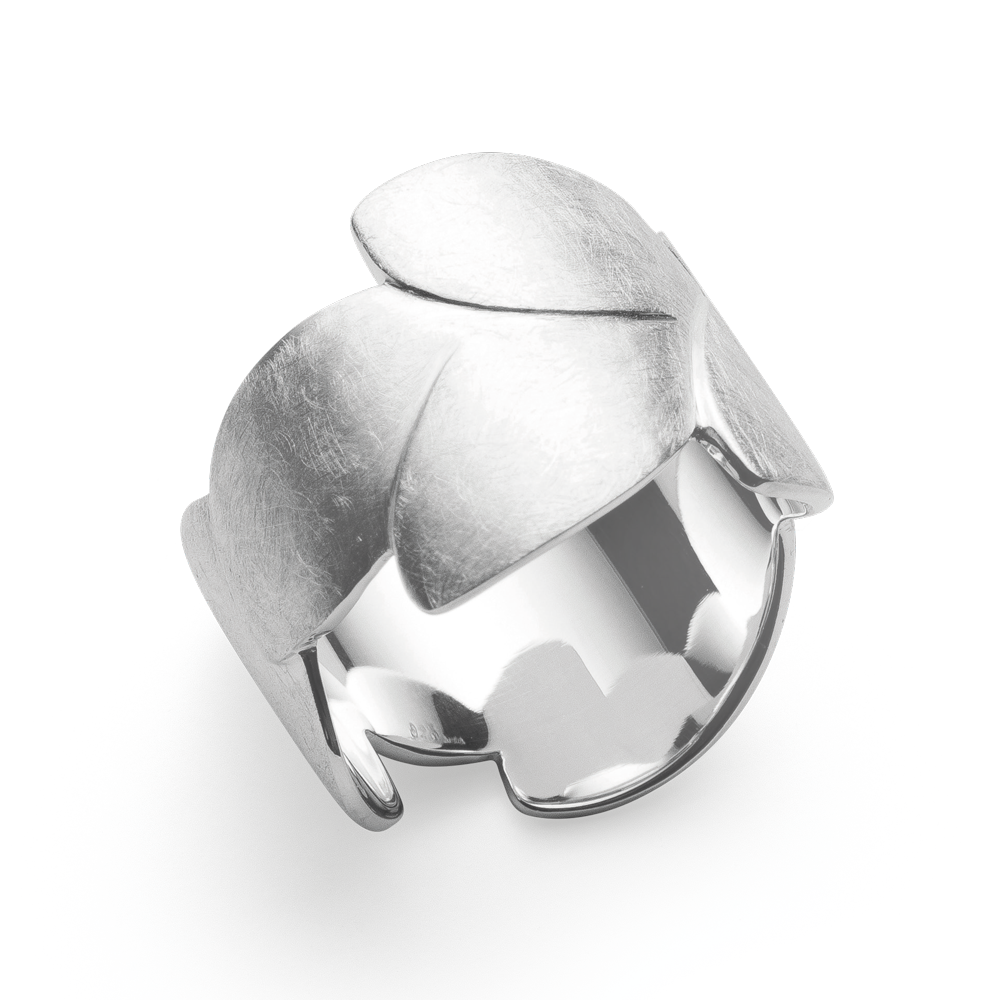 zilveren ring, ovalen krasmat mt56