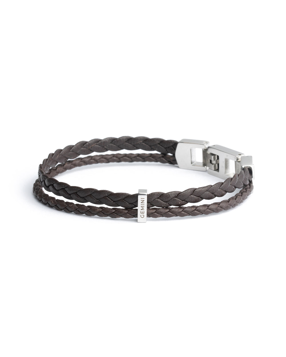 Duo Brown armband van het merk Gemini.
De lengte is 18-19 cm (XS-S).
