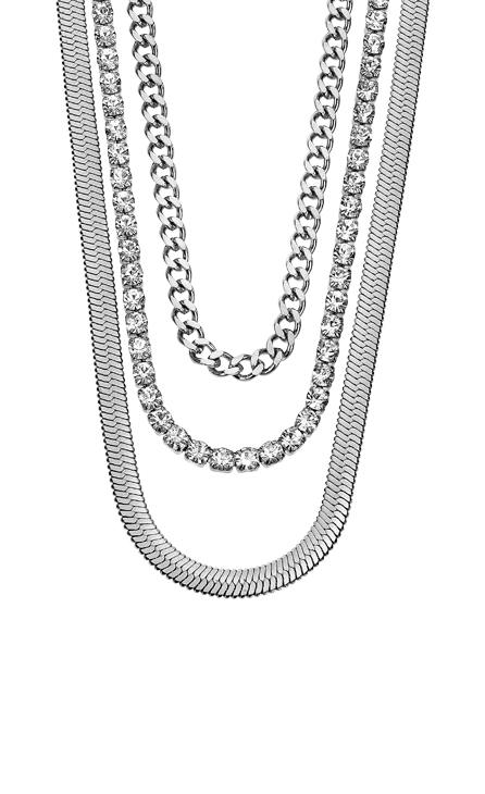 Dit prachtige Lotus Style Collier is gemaakt van roestvrij staal en heeft 3 lagen voor een verfijnde en stijlvolle look. Het is de perfecte aanvulling voor elke outfit en kan zowel casual als formeel gedragen worden. Draag dit collier met trots en straal elegantie uit waar je ook gaat. Maak je look compleet met dit tijdloze sieraad.