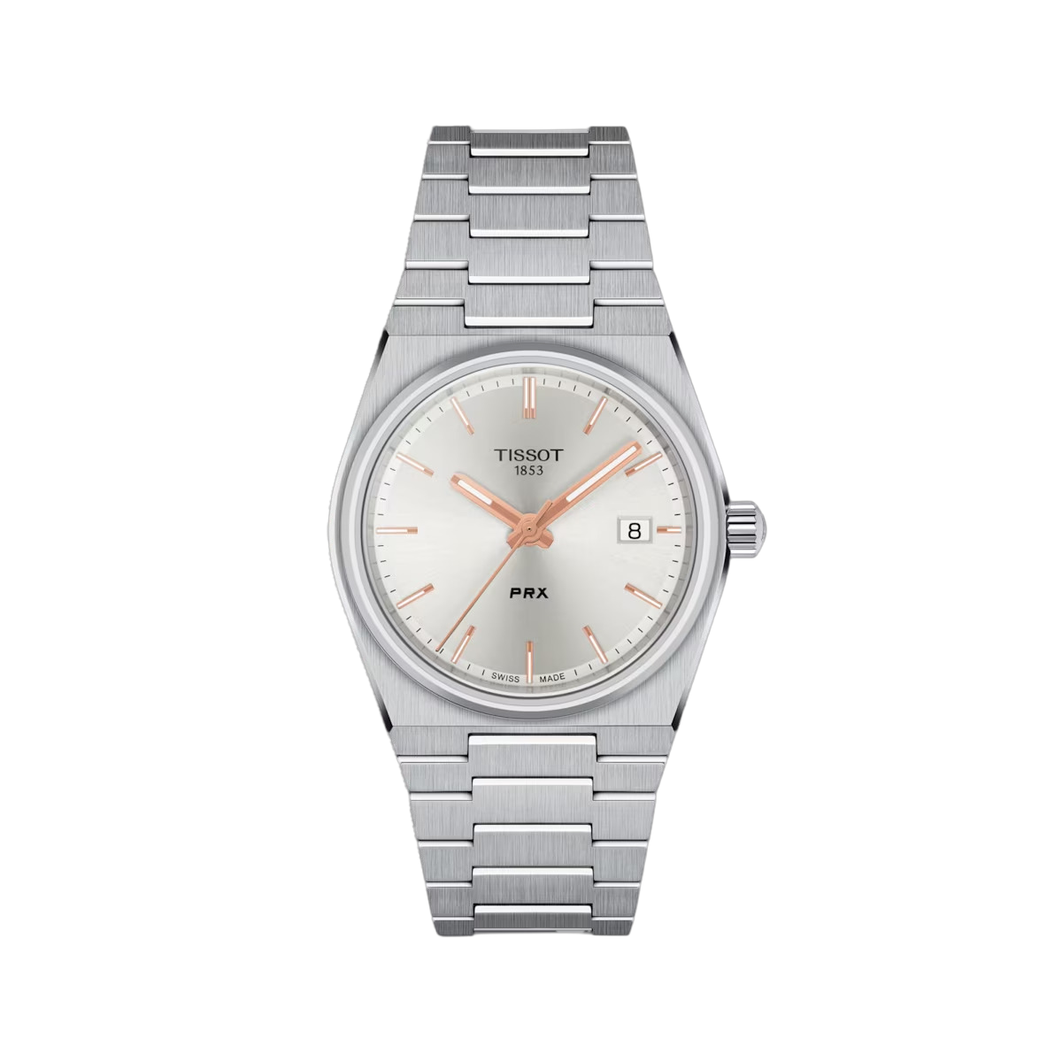 De Tissot PRX Dames T1372101103100 is een stijlvol horloge met een roestvrijstalen band en kast. Het horloge heeft een datumaanduiding en is waterbestendig tot 10 bar. Draag dit horloge bij elke gelegenheid, van een casual dagje uit tot een chique avondje uit. Combineer het met zowel casual als formele outfits voor een moeiteloos elegante look. Bestel nu en maak je outfit compleet!