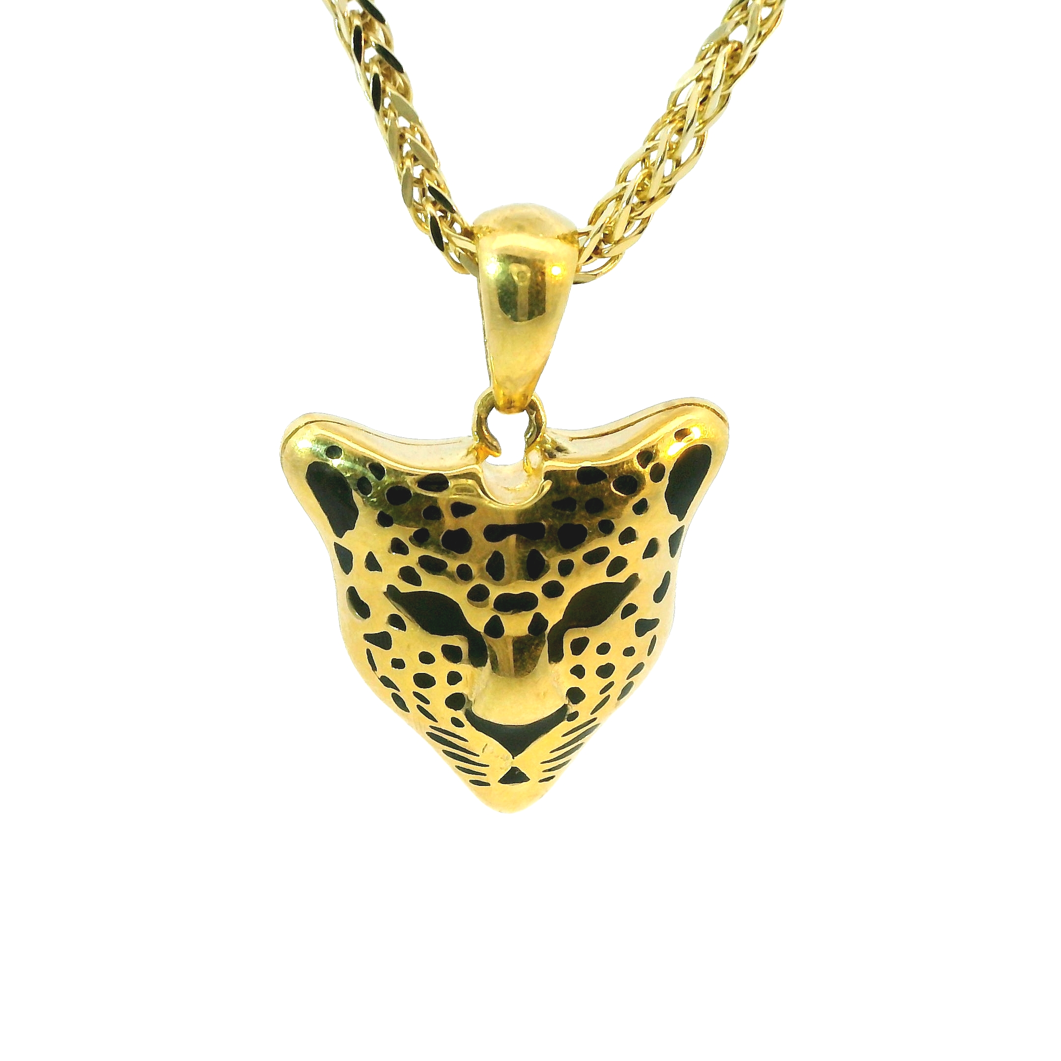 Deze hanger van Louis Bros is vervaardigd uit 14 karaat geelgoud (5.22gr.).
Deze verfijnde hanger in de vorm van een luipaard straalt kracht en elegantie uit. Het gedetailleerde ontwerp benadrukt de sierlijke en krachtige eigenschappen van het majestueuze dier, waardoor het sieraad een opvallend en luxueus karakter krijgt. De warme glans van het geelgoud geeft de hanger een tijdloze schoonheid, terwijl de luipaard symbool staat voor onafhankelijkheid, moed en bescherming. Dit unieke sieraad is perfect voor wie houdt van een statement met stijl en betekenis.
