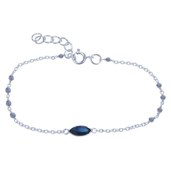Zilver armband Labradoriet

