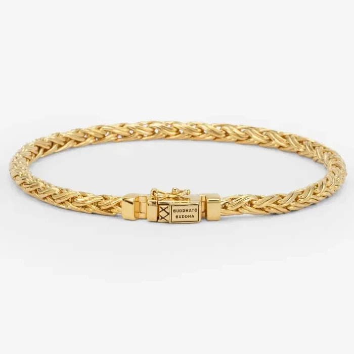 Buddha to Buddha - Katja Mini Armband Zilver, geel Vermeil, J175GV E+ Maat: 20cm - 001K01175E912