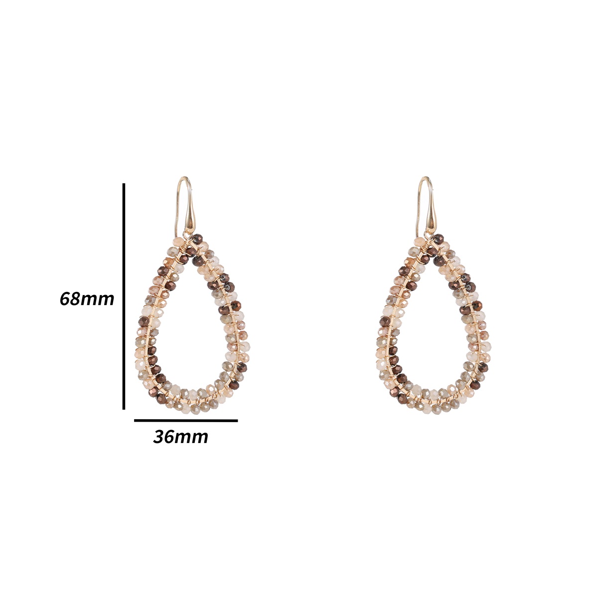 Deze prachtige Day & Eve oorhanger is voorzien van 14K vergulde details en mocca mix kralen. De oorbellen zijn perfect voor zowel overdag als 's avonds en kunnen gemakkelijk worden gecombineerd met elke outfit. Draag ze solo voor een subtiele look of combineer ze met andere sieraden voor een meer opvallende uitstraling. Met deze oorbellen voeg je een vleugje glamour toe aan elke outfit.