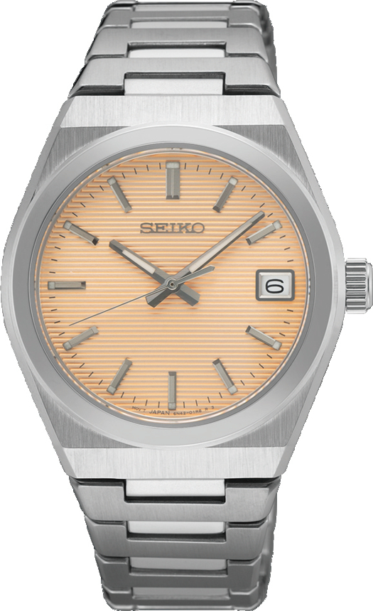 Dit is een dameshorloge van het merk Seiko. Het is een analoog horloge gemaakt van staal. De diameter van de kast is 34 mm en de kast is 8.2 mm dik.
De verdere specificaties van het horloge zijn als volgt:
Kastvorm: rond
Kastkleur: zilverkleurig
Kastmateriaal: staal
Bandbreedte: 16 mm
Bandlengte: 224 mm
Sluiting: vouwsluiting met drukker
Wijzerplaatkleur: roze
Glassoort: saffier glas
Waterdichtheid: 10 ATM
Techniek: quartz