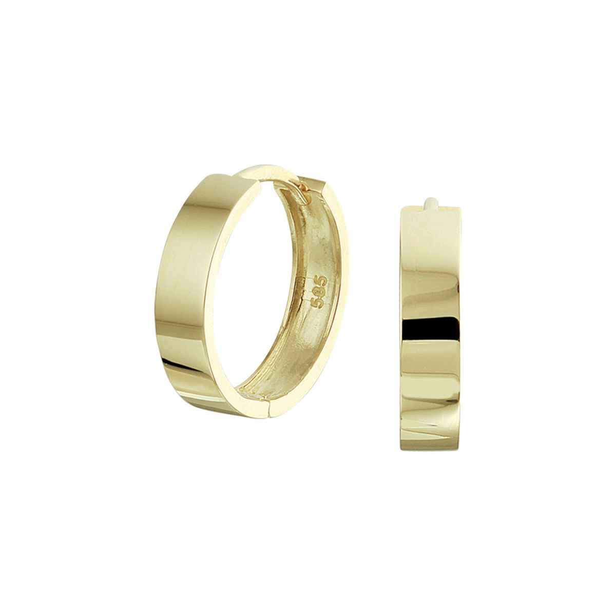 Klassieke 14k geelgouden oorringen met scharnier, met een afmeting van 10x3mm uitgevoerd met een stevige scharnier sluiting. Door het simplistische design zijn deze oorringen perfect te combineren met andere sieraden uit onze collectie of vanuit je eigen sieraden stash.