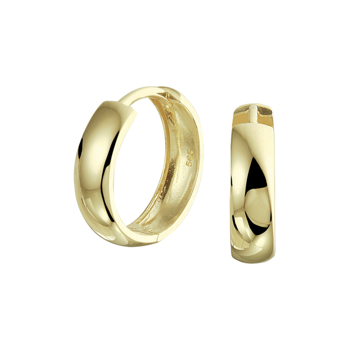 Klassieke geelgouden klapcreolen met een afmeting van 15x4mm uitgevoerd met een stevige scharnier sluiting. Door het simplistische design zijn deze klapcreolen perfect te combineren met andere sieraden uit onze collectie of vanuit je eigen sieraden stash.

Breedte: 4 mm