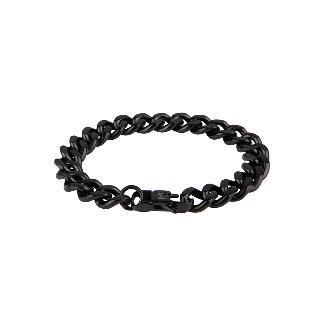 Metaal afwerking: gepolijst
Plating: Black IP
Materiaal sluiting 316L Edelstaal
Maat cm 19.5
