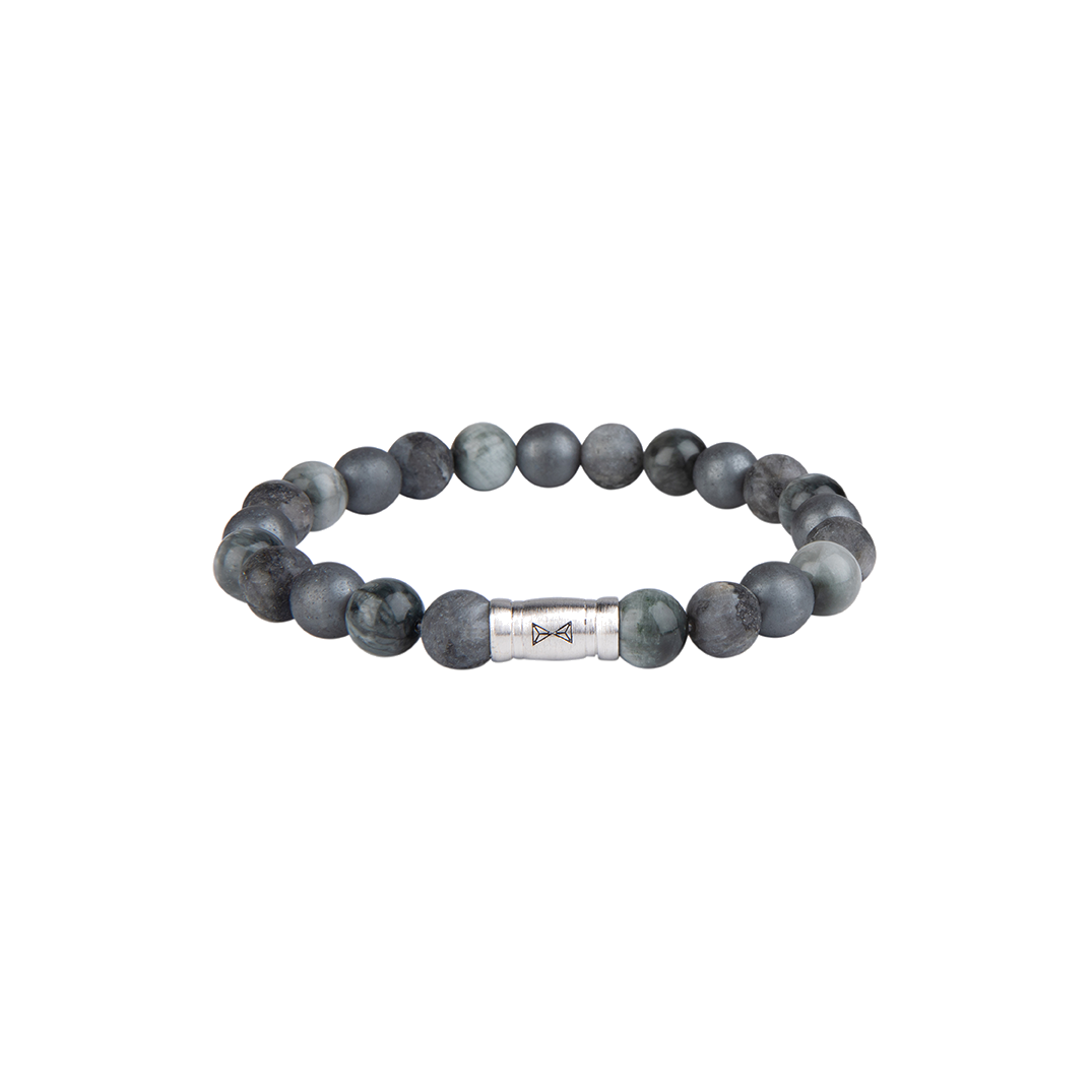 Metaal afwerking: Zilveren borstel
Plating: geen
Materiaal sluiting 925 Sterling Silver
Maat cm 19
Breedte 8mm
