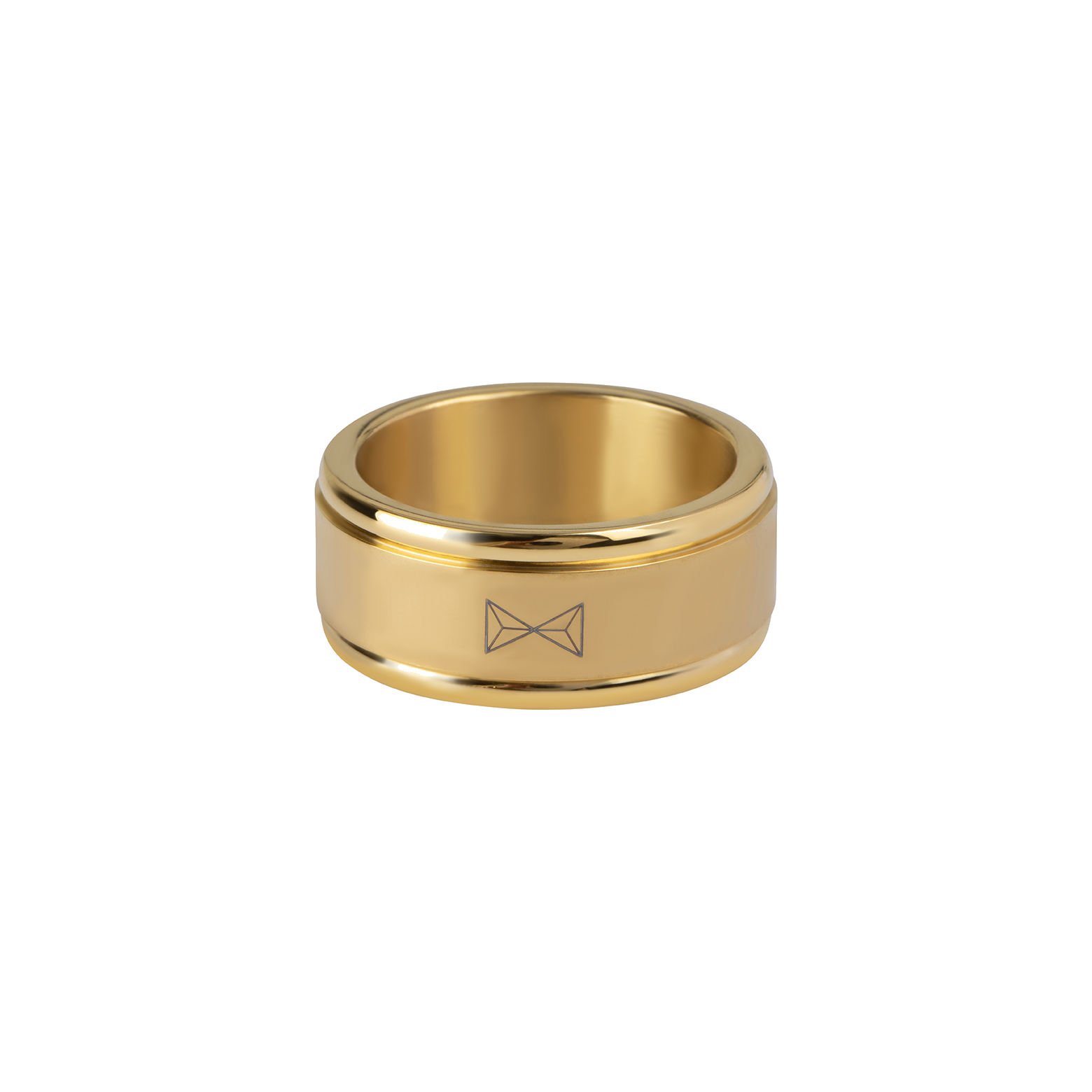 Deze ring is van het merk AZE Jewels. Het is een herensieraad gemaakt van edelstaal. De ring is goud van kleur.