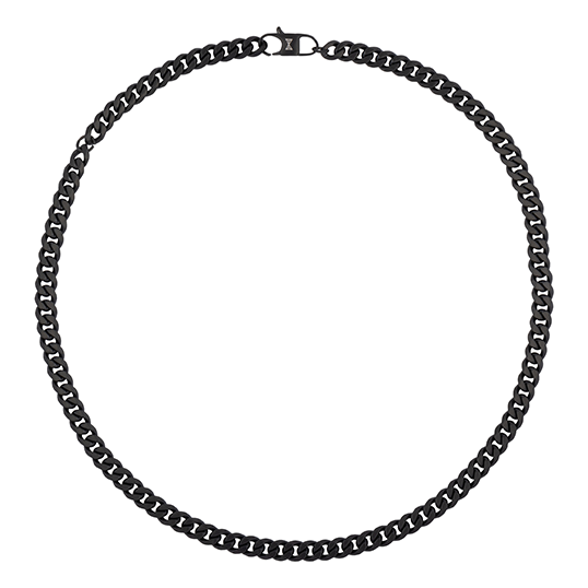 AZE Jewels - Gourmette Eight - Noir 50/60cm