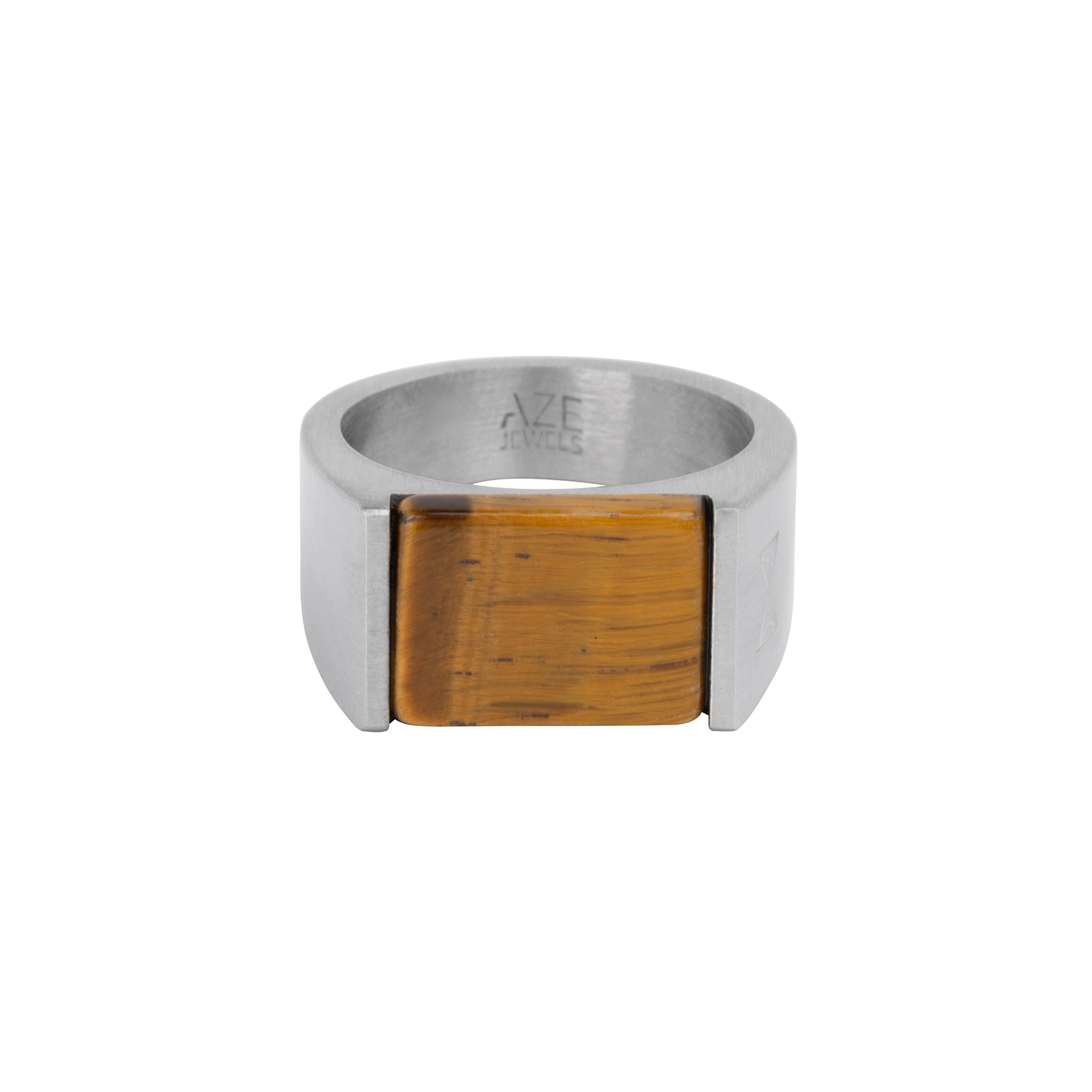 Ring Signet Rocks Tiger - Inox (18 / 57)