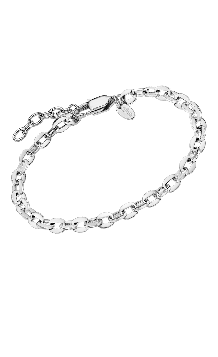 Lotus style armband staal