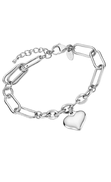 Deze prachtige armband heeft een hartvormig design en is gemaakt van hoogwaardig roestvrij staal (316L). De armband is zilver van kleur en heeft een tijdloze uitstraling. Draag deze armband als een symbool van liefde en elegantie. Het is een perfect accessoire voor elke gelegenheid. Maak je look compleet met deze Lotus Style dames armband!