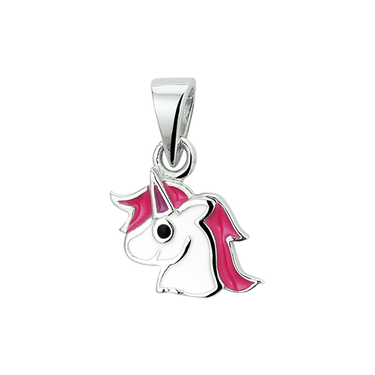 Gerhodineerd zilveren eenhoorn hanger met een afmeting van 15x10.5mm. Deze hanger is perfect te combineren met bijpassende sieraden uit onze collectie.