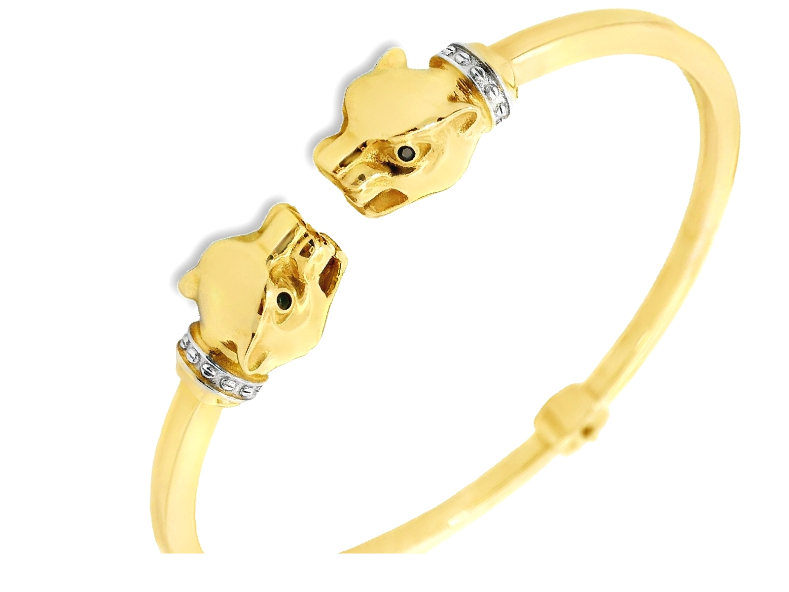 Deze armband van Louis Bros is vervaardigd uit 14 karaat geelgoud (12.17 gr.). De armband heeft een dikte van 3 mm. 
Deze exclusieve armband straalt luxe en kracht uit, met als hoogtepunt een prachtig vormgegeven tijger. Het gedetailleerde ontwerp van de tijger benadrukt zijn majestueuze en wilde karakter, perfect gecombineerd met de glanzende afwerking van het geelgoud. Dit opvallende sieraad is een waar statementstuk, ideaal voor de moderne drager die houdt van een gedurfd en elegant accessoire. De armband voegt een vleugje avontuurlijke elegantie toe aan elke outfit en is een tijdloos symbool van kracht en verfijning.