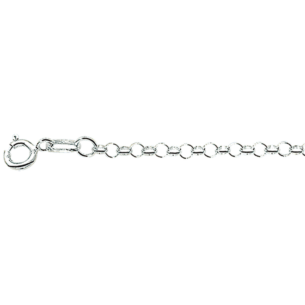 Zilveren Jasseron Schakel Collier 2.5mm 