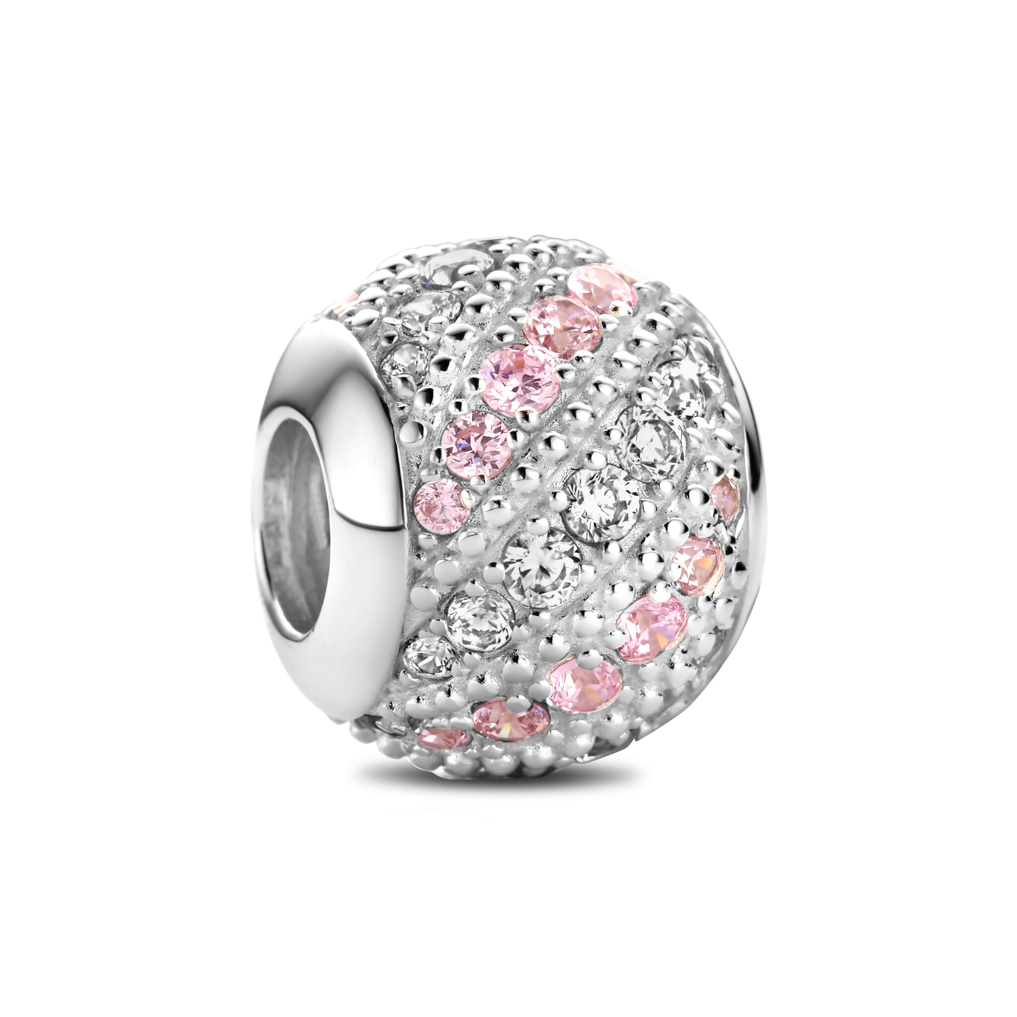Zilveren Bedel past op alle armbanden zoals Pandora Troll Beads enz.
