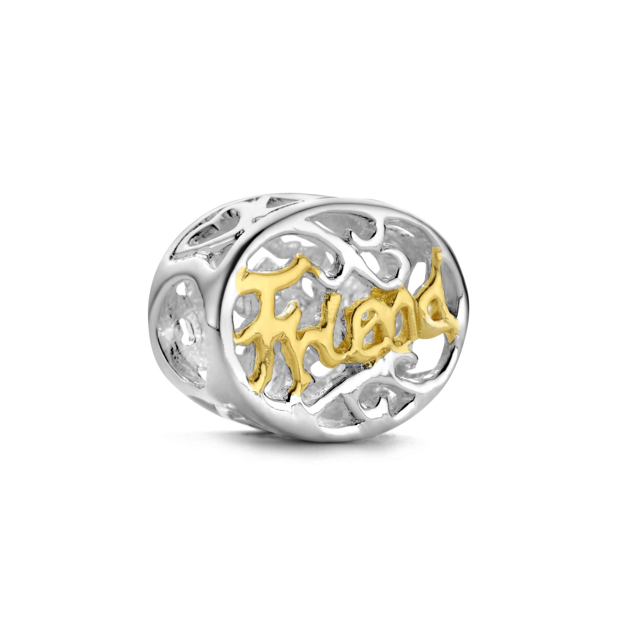 Zilveren Bedel past op alle armbanden zoals Pandora Troll Beads enz.
