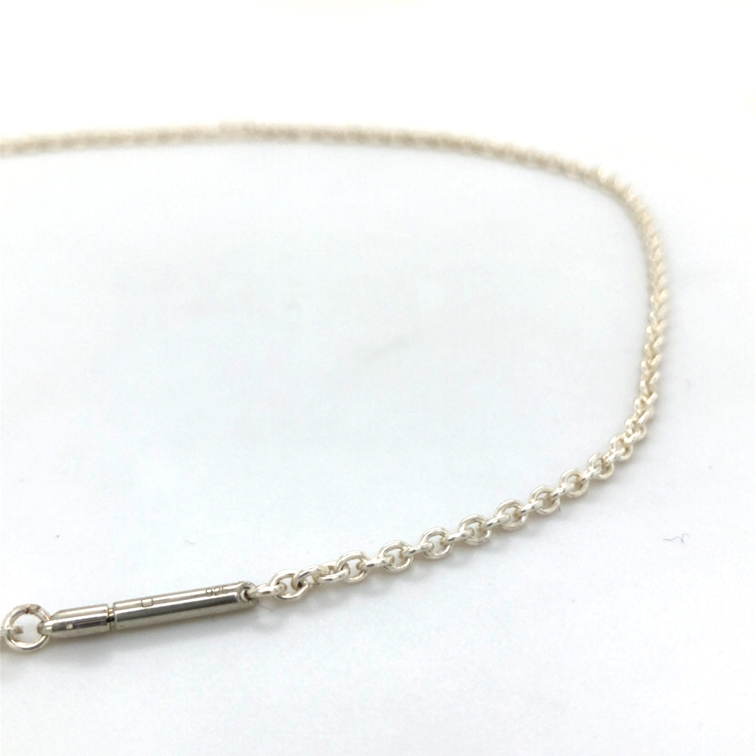 Ankerkette in Silber 925 , 2,0mm stark, 42cm, patentierte Doppelclipschließe mit Ösendurchgangsmaß 2,0 mm