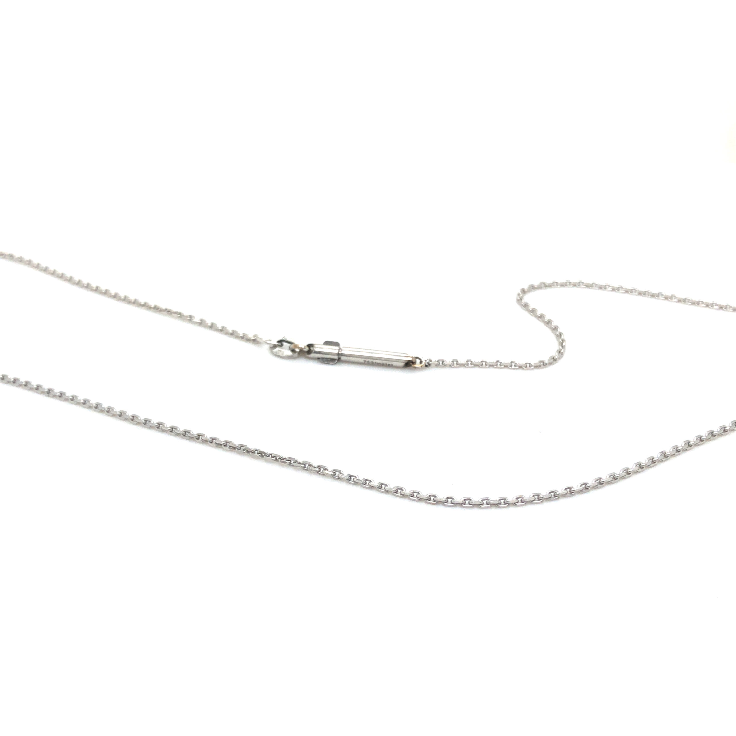 Ankerkettchen in Weißgold 750 diamantiert 1,2mm , Länge 42cm