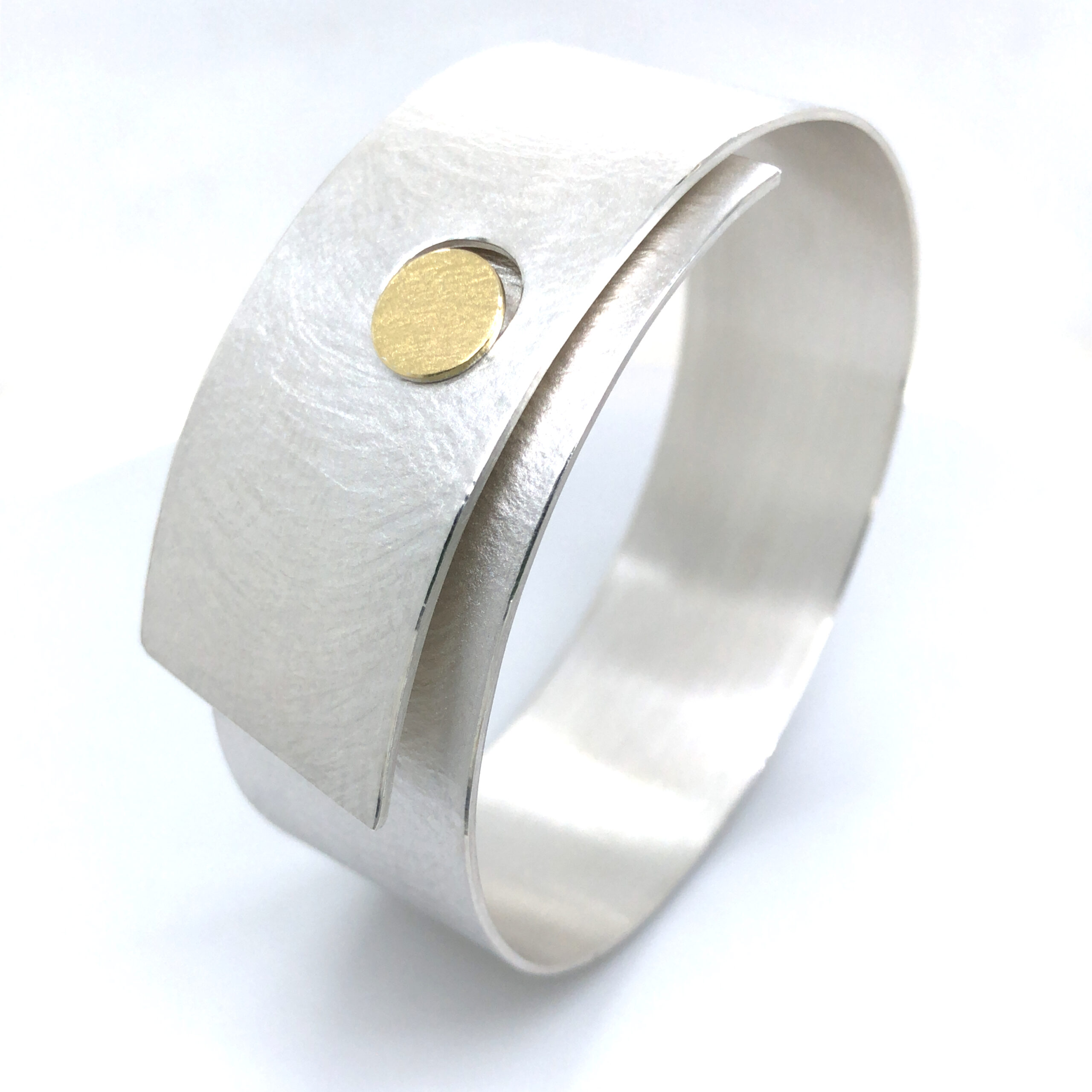 Armreif in Silber 925/ Gold 900