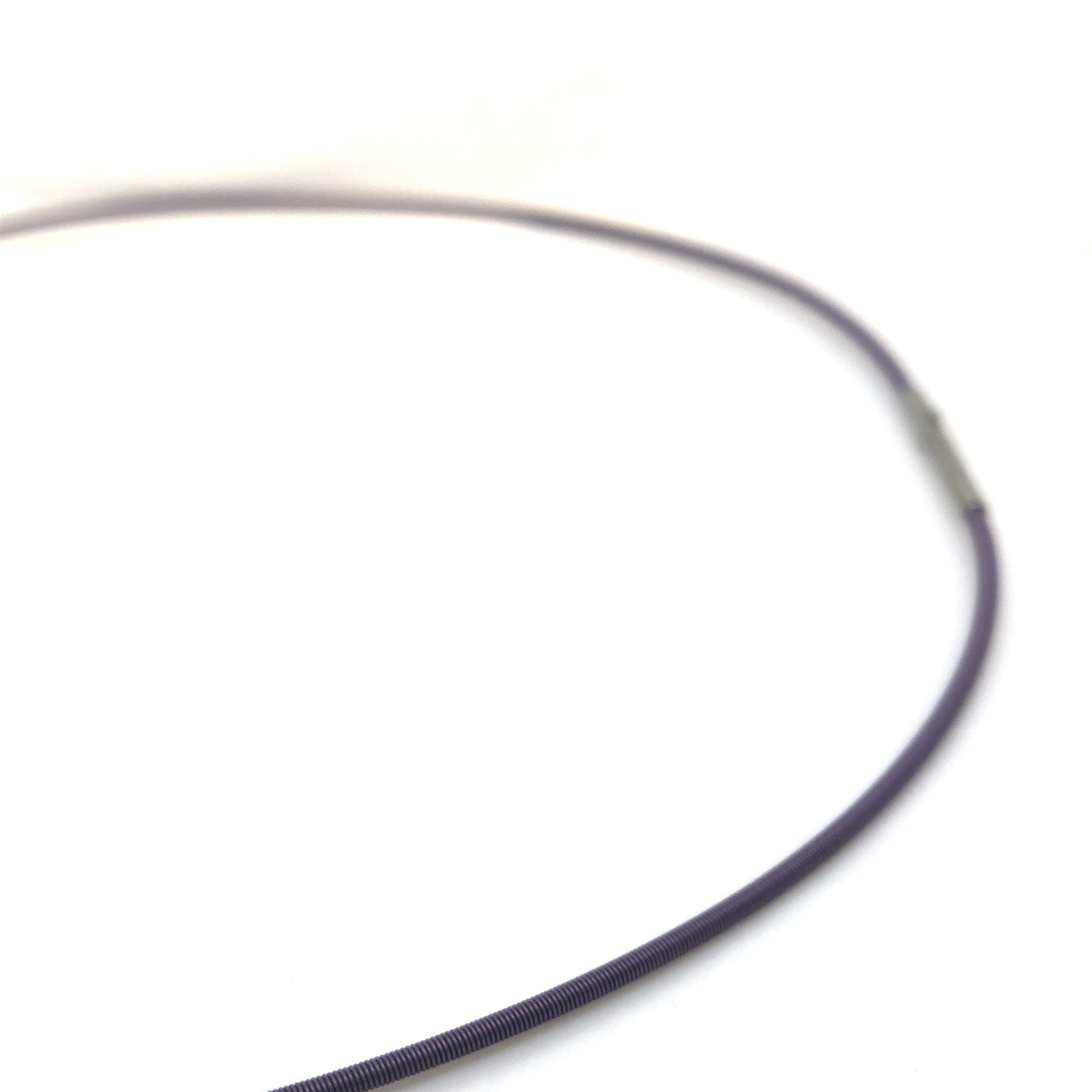 Spiralc. Stahl, D 1,4mm, 1 rhg., Doppelclip, Lä. 45cm