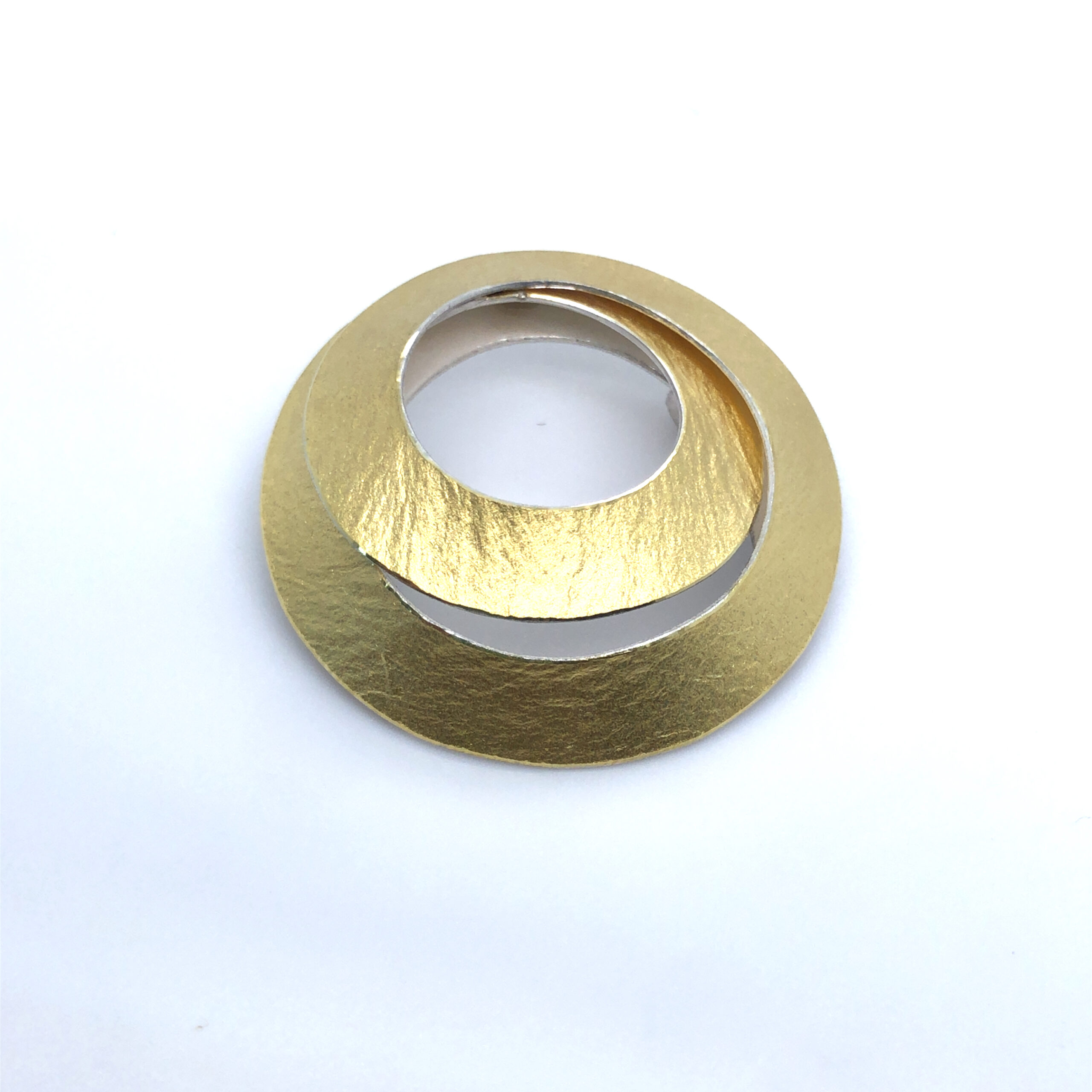 Collierschließe in Silber/ Gold 900