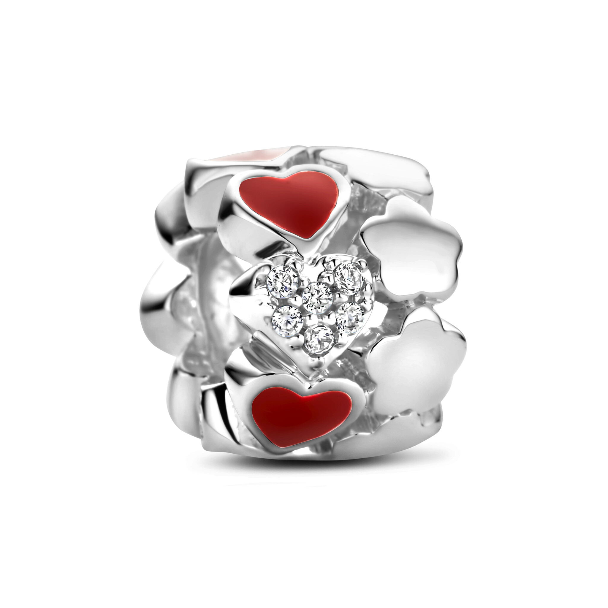 Zilveren Bedel past op alle armbanden zoals Pandora Troll Beads enz.