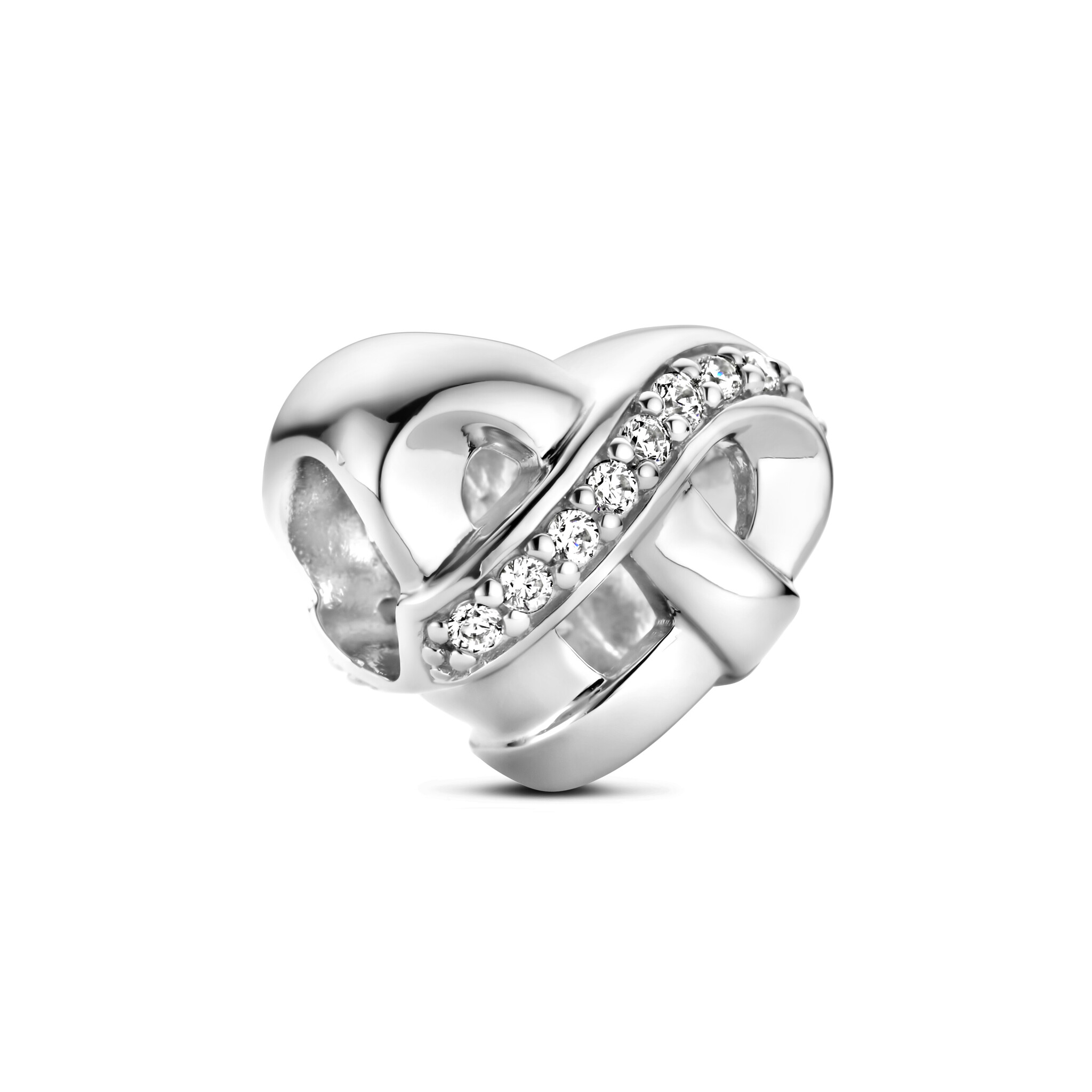 Zilveren Bedel past op alle armbanden zoals Pandora Troll Beads enz.