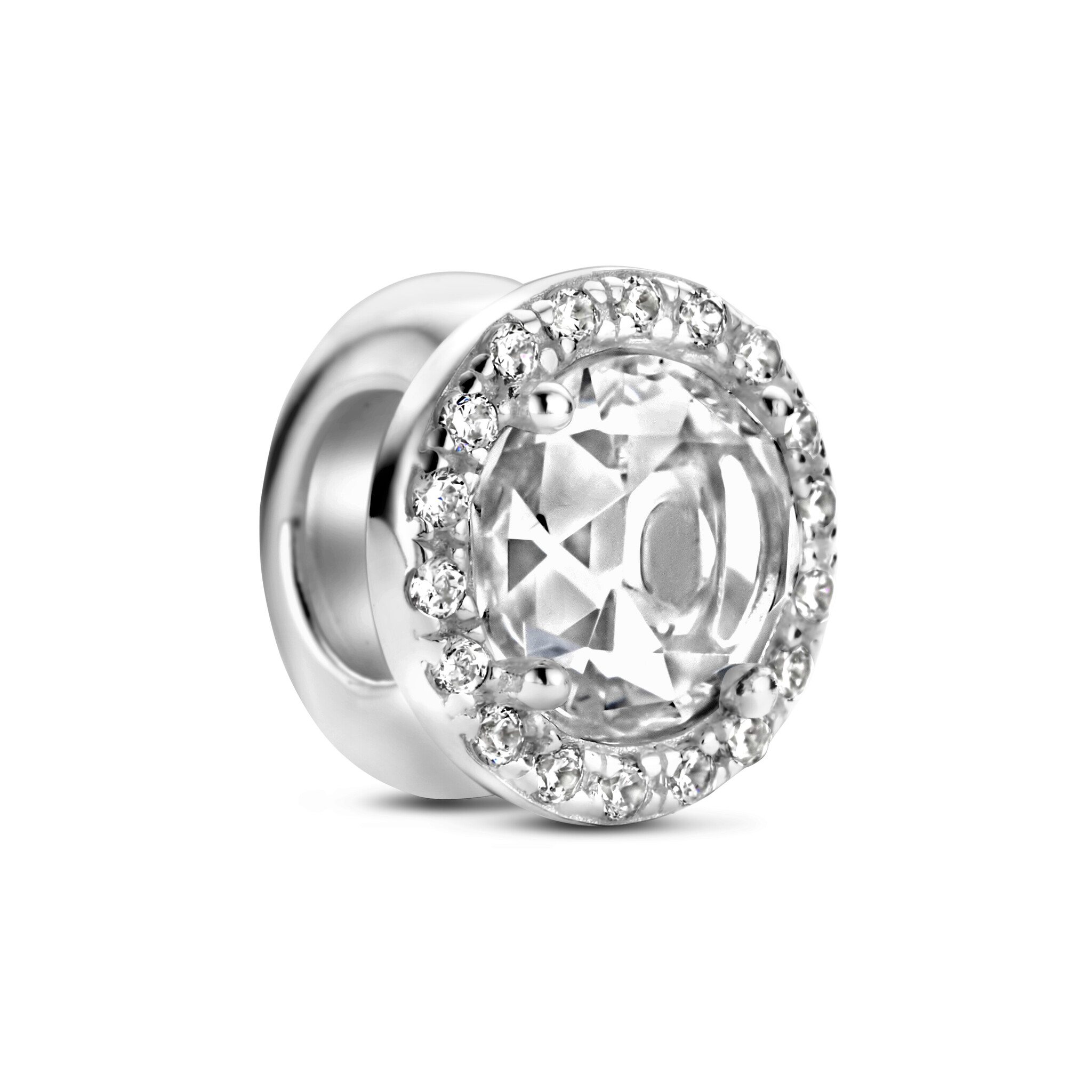 Zilveren bedel/stopper past op alle armbanden zoals Pandora Troll Beads enz.