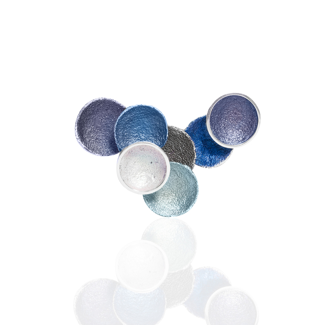 Arior - Zilveren hanger, Singular blue Medium, 42x27mm - 1173681XPU