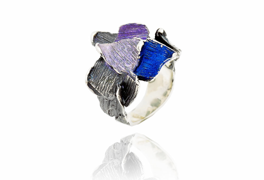 Arior - Zilveren fantasiering, Small Violet Summum, Maat: 55 - 1182166XPU15