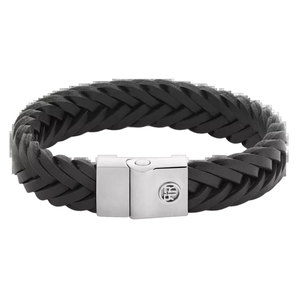 Rebel&Rose leren armband met stalen sluiting
