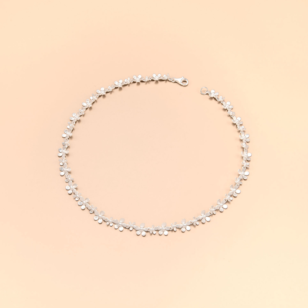 Sterling zilver 925 mat, galvanisch beschermd tegen aanslag, lengte: 43 cm