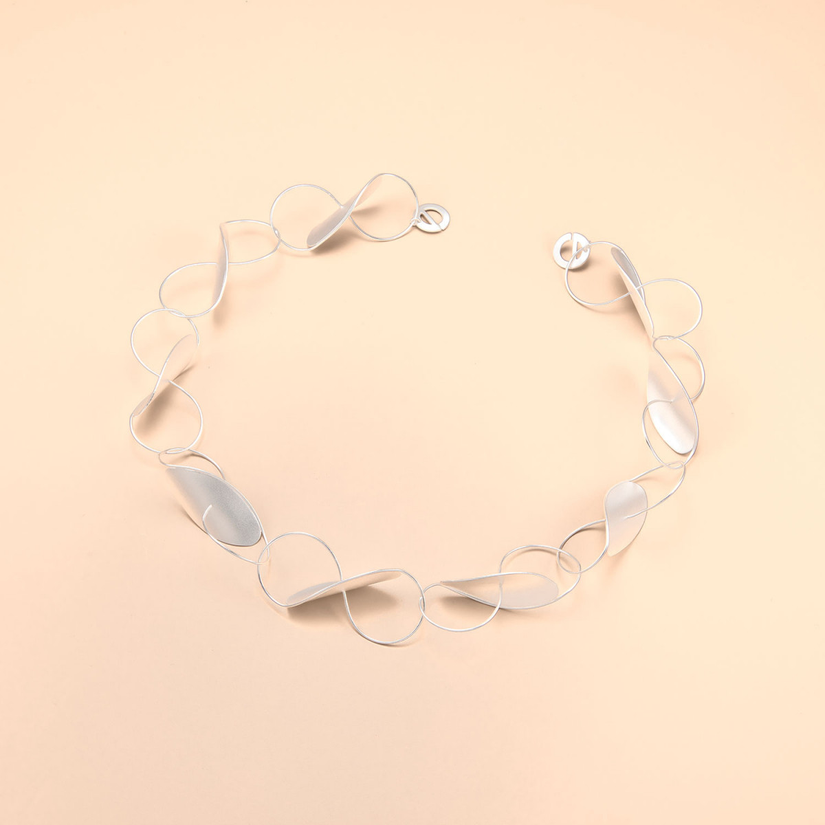 Sterling zilver 925 mat, galvanisch beschermd tegen aanslag, lengte: 47 cm
