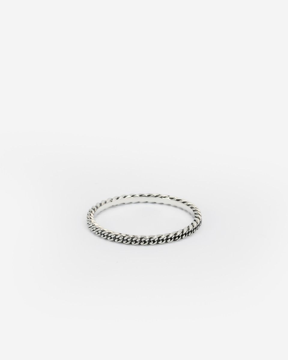 345 17.5 Stacking ring Nathalie Silver |001J023450177