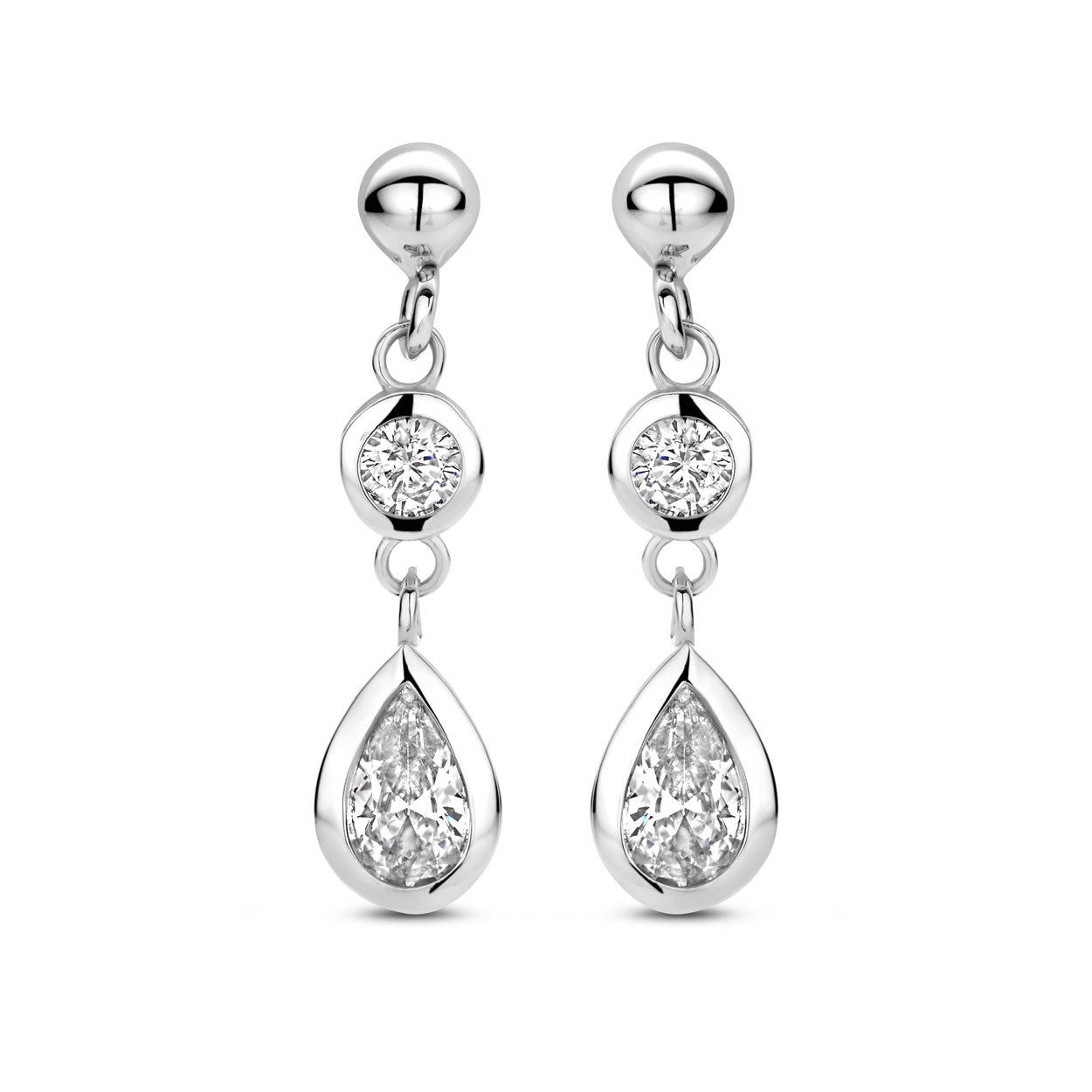 Rosa di Luca 625.126 Oorhangers met Zirkonia