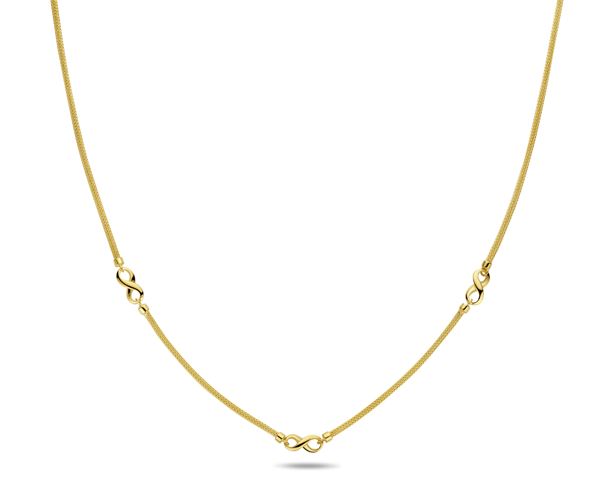 Rosa di Luca 606.570.45 Collier met Infinity Teken Verguld