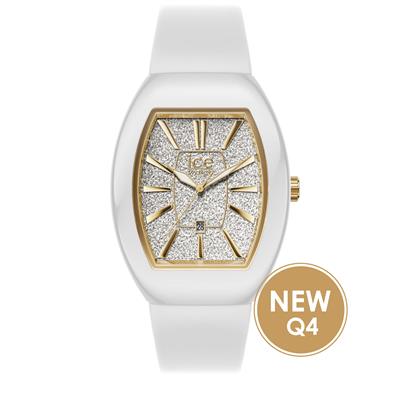 ICE boliday - Dome - White glitter gold - Small