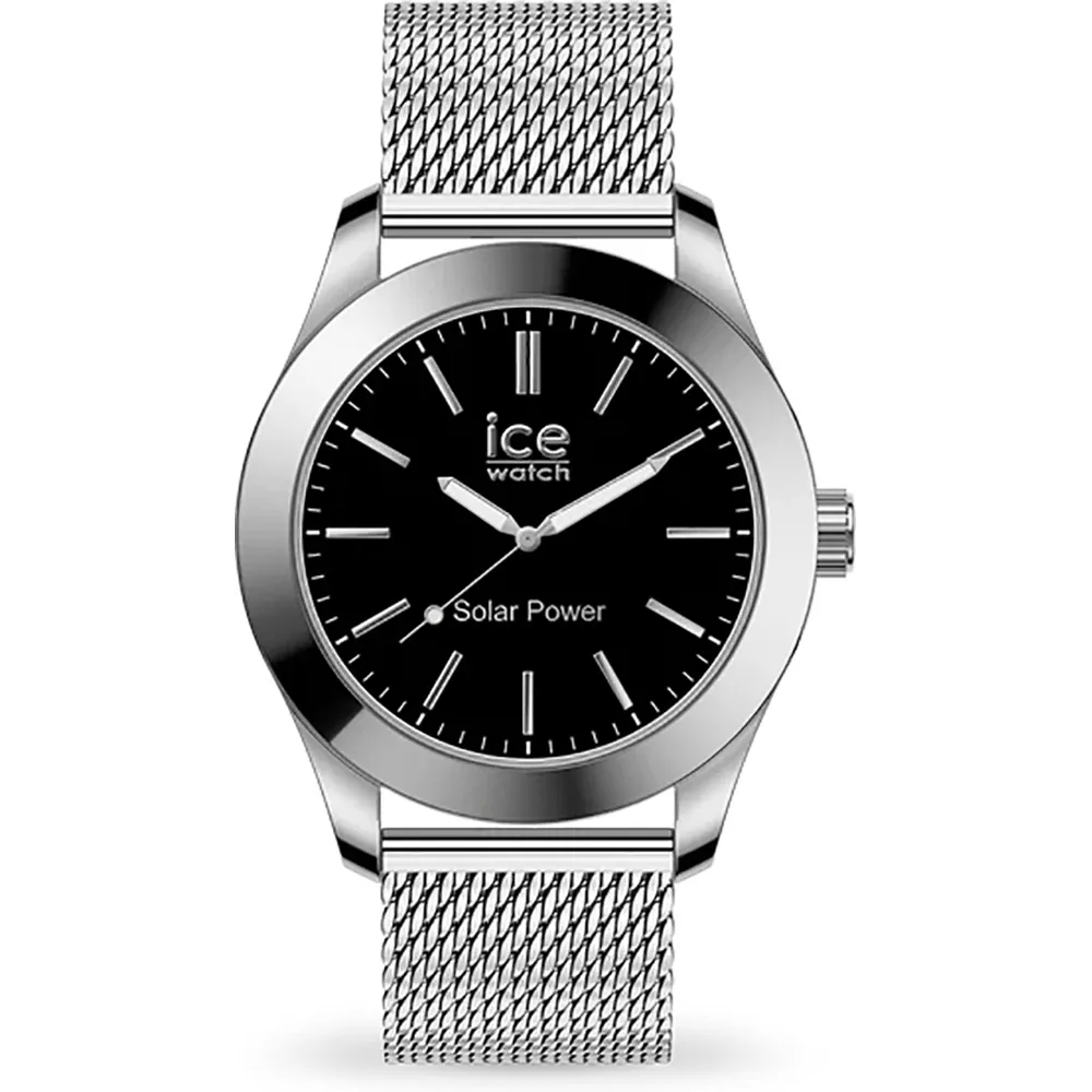 De Ice Watch Steel solar power 40mm zwart zilver mesh heeft een stijlvolle uitstraling dankzij het slanke design en de combinatie van zwart en zilver. Met solar power technologie is hij milieuvriendelijk en altijd opgeladen. Het horloge is waterdicht en geschikt voor dagelijks gebruik. Draag hem casual met een jeans en t-shirt of chique bij een zakelijke outfit. De perfecte aanvulling op elke outfit!