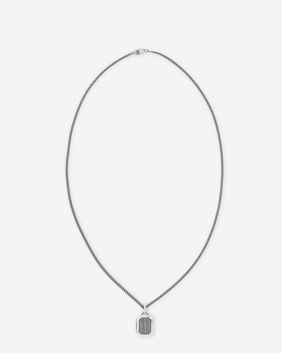 Buddha to Buddha - Necklace Barbara Locket Zilver, 696 maat: 60cm, incl. hanger (30x17mm) - 001J046960100