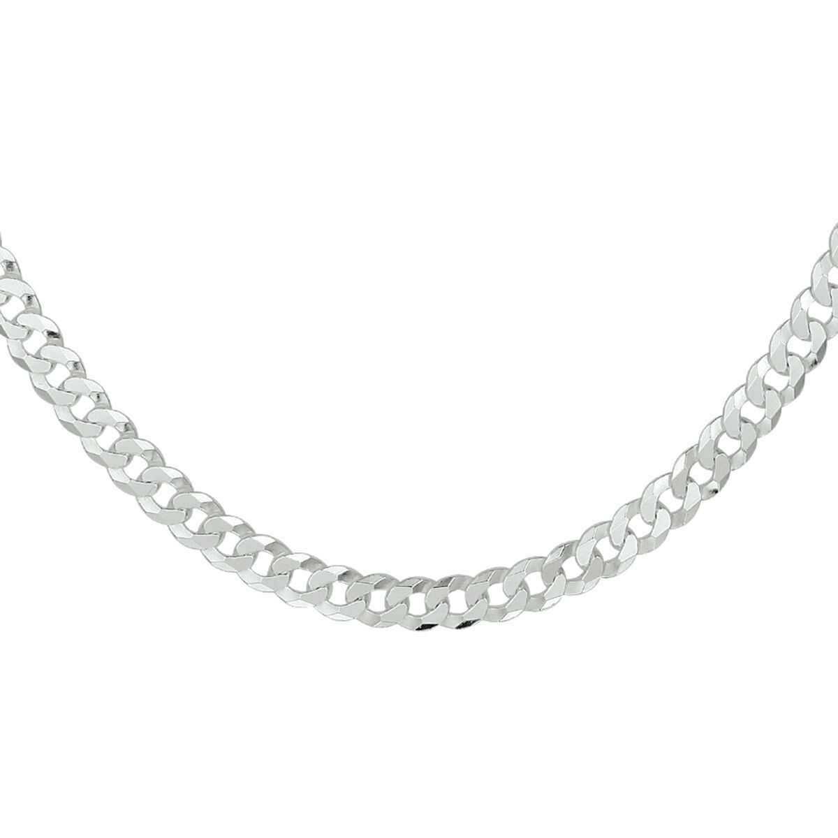 Zilveren Gourmet Schakel Collier 50 cm