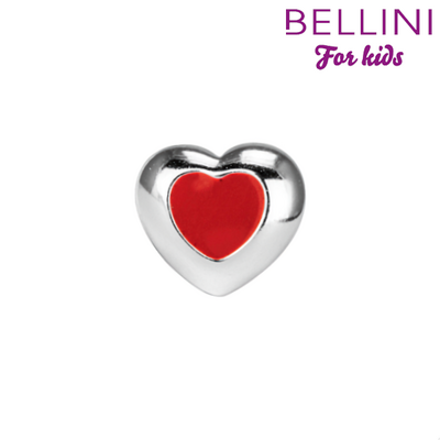 Zilver stopper Bellini rood hart