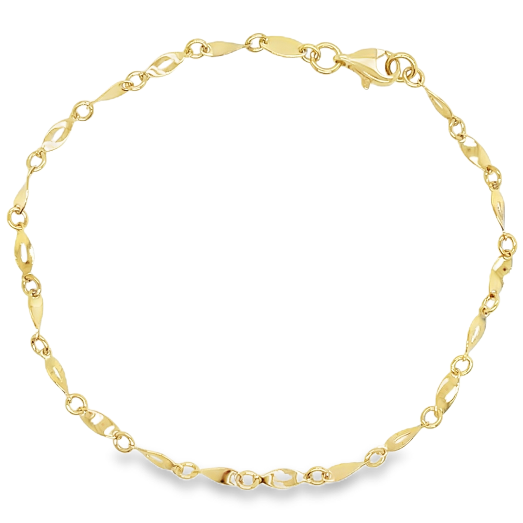 Geelgouden armband Fantasie
