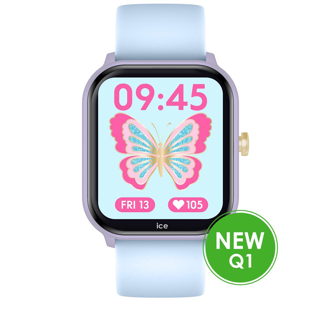 smartwatch junior ice watch blauw paars