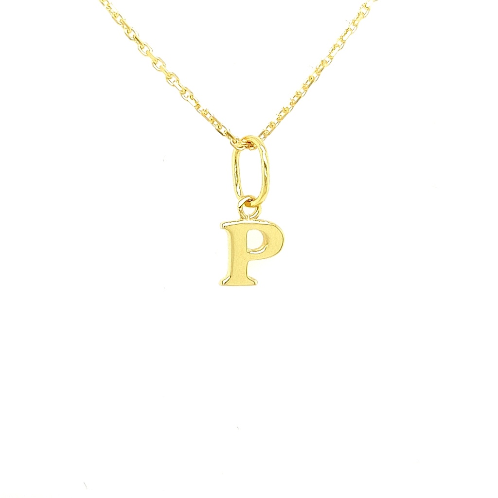 Gouden letter P gh0494-p
